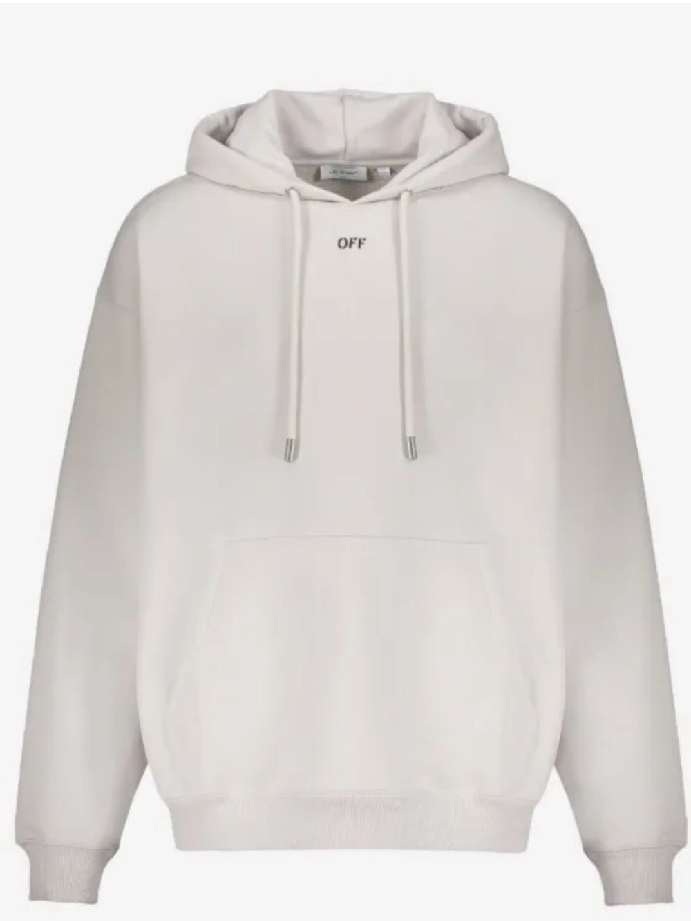 Off-White Cream White Minimal Logo Hoodie